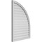 Ekena Millwork Quarter Round Top Right Surface Mount PVC Gable Vent w/ 2"W x 2"P Brickmould Sill Frame, 30"W x 42"H GVPQR30X4203SF - alternate 4
